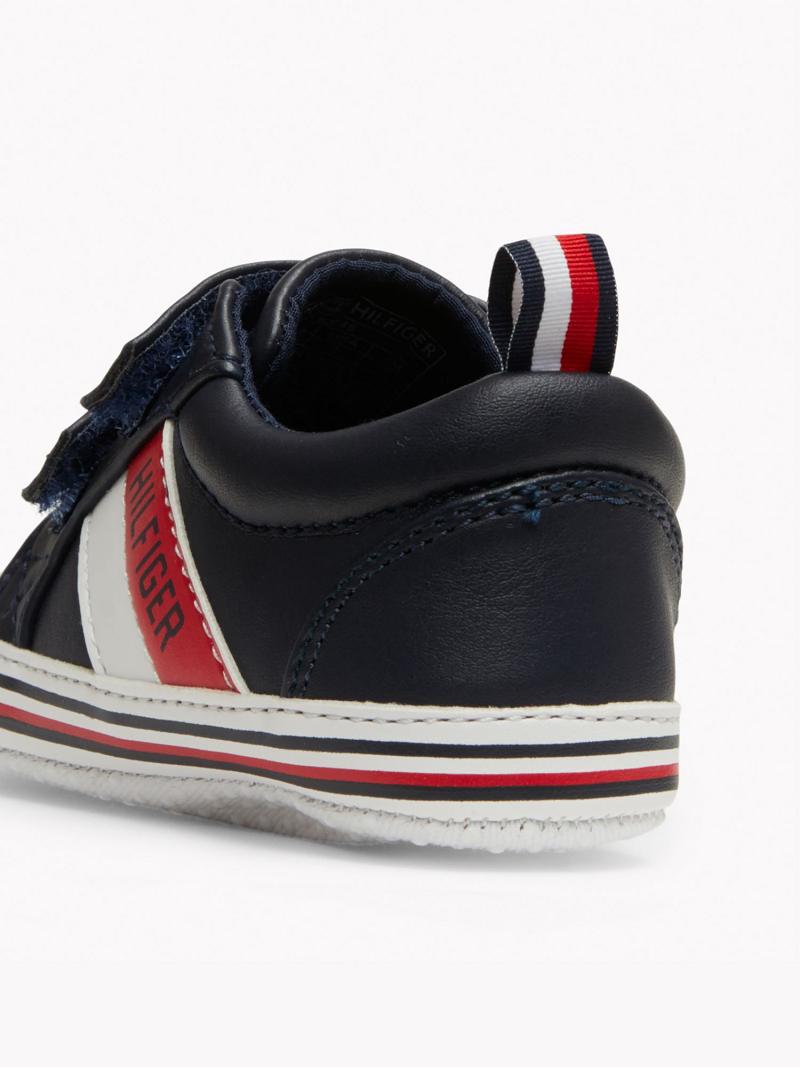 Fiú Tommy Hilfiger Babies' Signature Stripe Tornacipő Kék | HU 2318CTV